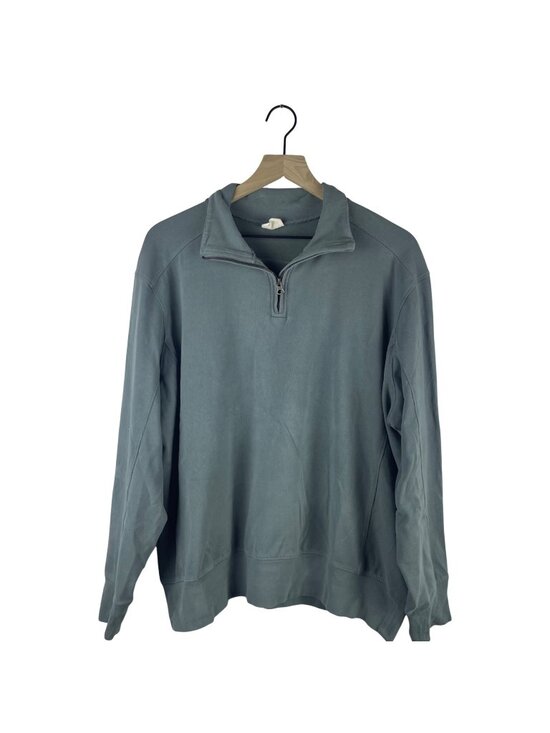Pact Other - Pact Organic Cotton Stash French Terry Quarter Zip Sweatshirt Men's XL Gray